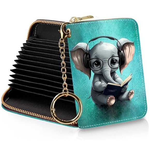 Elephant Credit Card Holder RFID Wallet - Picture 1 of 5